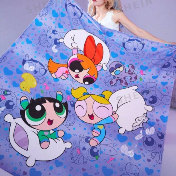 Powerpuff Girls Tapestry Pillow Party Wall Art NWT - Picture 1 of 3